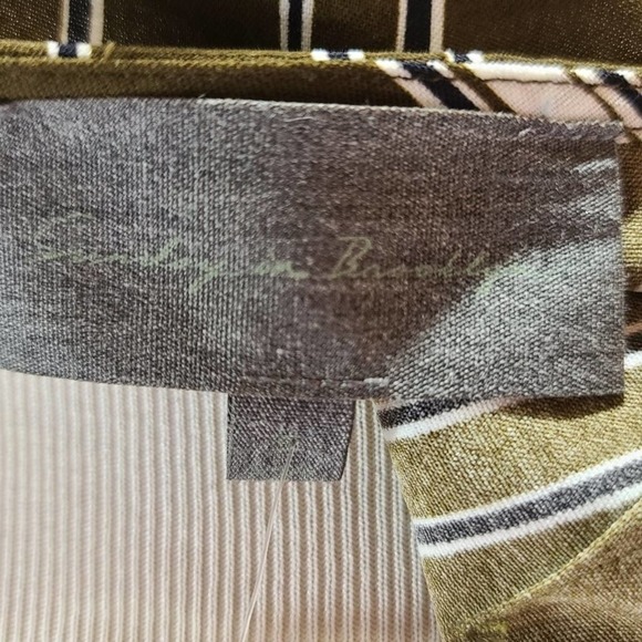 Evereve brown skirt with multi colored stripes - Picture 10 of 14